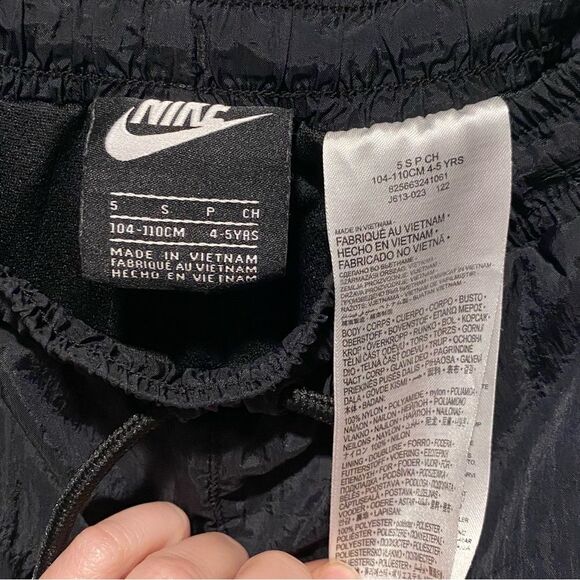 Nike Kids Cargo Pants Size Small Little Kids 4/5 Black UNISEX - Picture 11 of 12